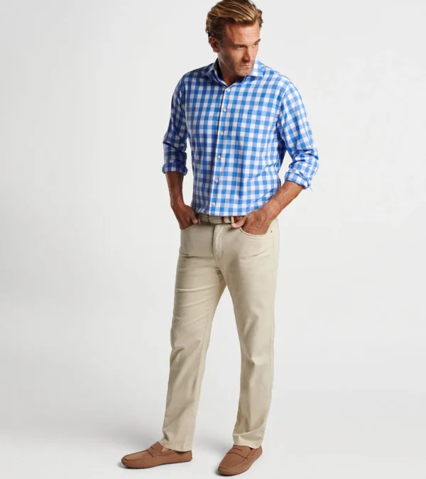 Coastal Adventure-Peter Millar Coastal Adventure Van Ness Performance Poplin Sport Shirt