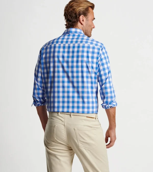 Coastal Adventure-Peter Millar Coastal Adventure Van Ness Performance Poplin Sport Shirt