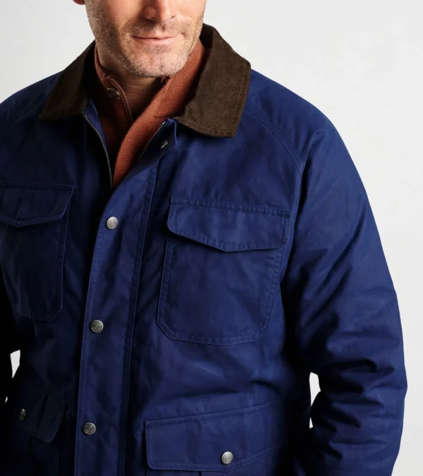 Coastal Adventure | U.S. Open Collection-Peter Millar Coastal Adventure | U.S. Open Collection Waxed Cotton Field Jacket