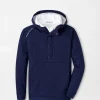 Active-Peter Millar Active Weld Youth Half Snap Hoodie