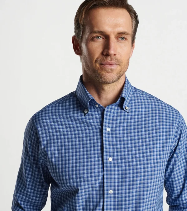 For The Course | Coastal Adventure | U.S. Open Collection-Peter Millar For The Course | Coastal Adventure | U.S. Open Collection Whipple Performance Poplin Sport Shirt