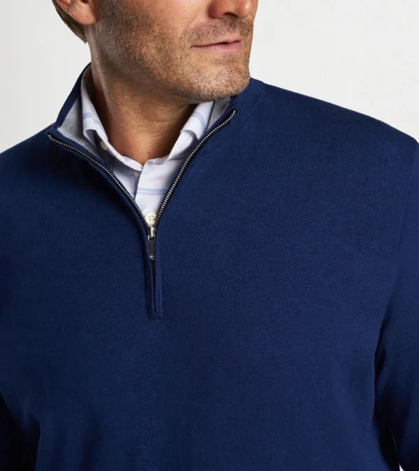 Sport Shirts-Peter Millar Sport Shirts Whitaker Quarter-Zip Sweater