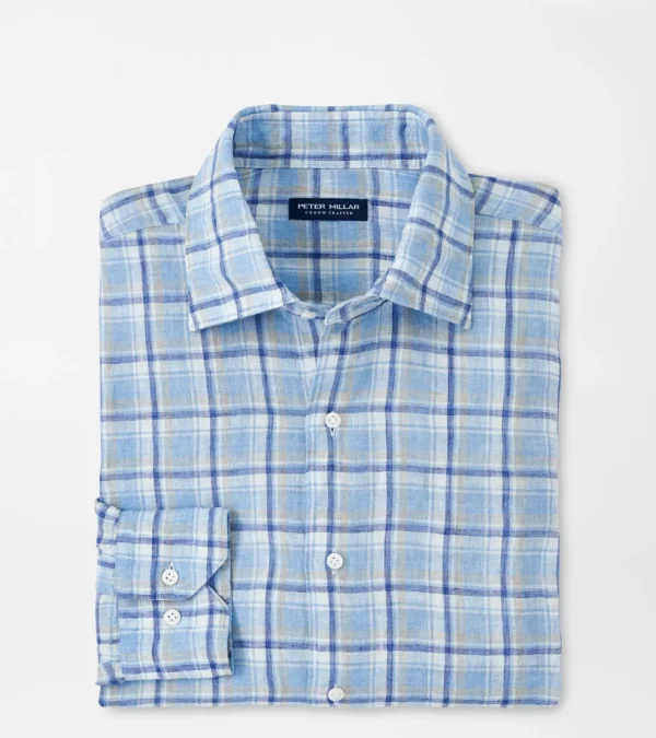 For The Course | Coastal Adventure-Peter Millar For The Course | Coastal Adventure Woodlawn Linen Sport Shirt