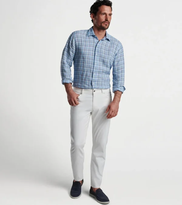 For The Course | Coastal Adventure-Peter Millar For The Course | Coastal Adventure Woodlawn Linen Sport Shirt